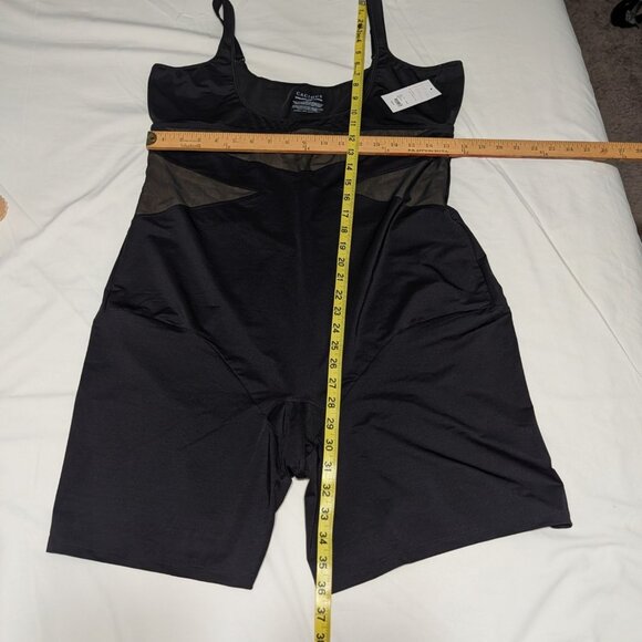 Cacique Open-Bust Thigh Shaper 26/28 Black Nylon Spandex Level 3 Max Contouring - Picture 10 of 12